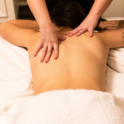 Relaxing spa massage