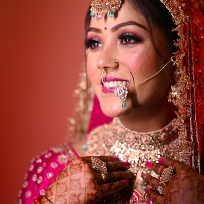 Indian pre-bridal beauty look